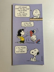 Vintage 1950-1960 Peanuts Gallery Snoopy Happy New Years Greeting Card New - Picture 1 of 4
