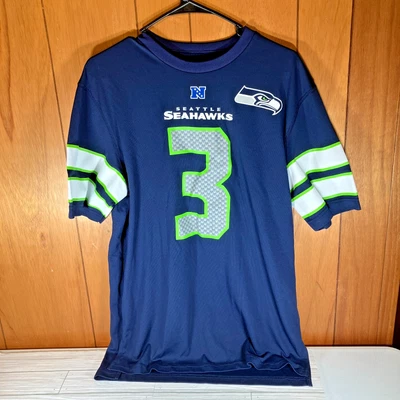 Seattle Seahawks Russell Wilson Jersey NFL Team Apparel SZ L - Imagem 1 de 4