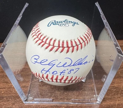 Billy Williams Signed Autographed Inscribed Rawlings OML Baseball Fanatics - Image 1 of 3