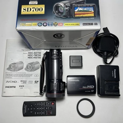 Panasonic HDC-SD700 Full HD Video Camera Camcorder Tested + Charger, Batt, Guide - Image 1 of 4