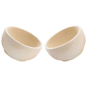 2 Pcs Wooden Bowl Toy Child Unfinished Playthings Small Decorative - Picture 1 of 12