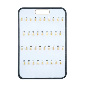 SSWBasics Porte-clés avec languettes auto-fermantes - 38 crochets - 16"L x 24"L - Photo 1/2
