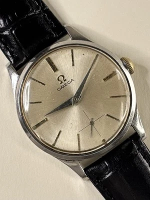 OMEGA Vintage 1950’s Men’s Silver Manual Sub-Seconds Watch - Cal. 266 - Image 1 of 4