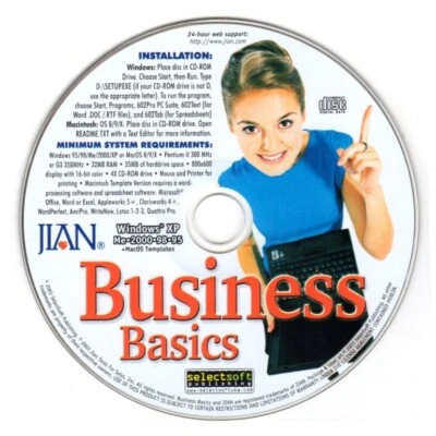 JIAN Business Basics + BONUS! (CD-ROM, 2003) for Win/Mac - NEW CD in SLEEVE - Image 1 of 3