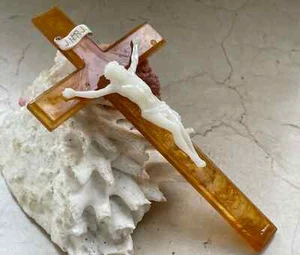 Kruzifix Kreuz Kunststoff H- 11 cm - Bild 1 von 5