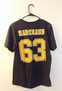 Reebok BRAD MARCHAND No. 63 BOSTON BRUINS Adult S T-Shirt Jersey NWT - Picture 1 of 4