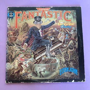 Elton John CAPTAIN FANTASTIC 1975 Vinyl LP Record FOLD OUT COVER - Picture 1 of 9