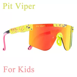 Kids UV400 Sun Glasses Outdoor Sunglasses Sport Cycling Eyewear Mtb Boys Girls - Picture 1 of 15
