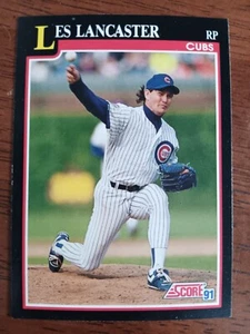 LES LANCASTER CHICAGO CUBS 1991 SCORE BASEBALL #293 - Picture 1 of 1