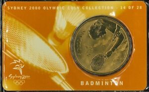 2000 Australia Mint Bronze $5 Coin Badminton Sydney Olympics Commemorative issue
