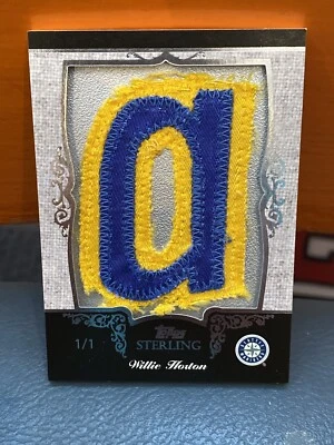 2007 Topps Sterling Willie Horton Letter Patch #’d 1/1 - Image 1 of 2