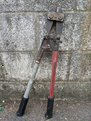 Klein Tools 24” Bolt Cutters w/Metal Handles & Hard Grips: 7/16 soft 5/16 hard - Image 1 of 4