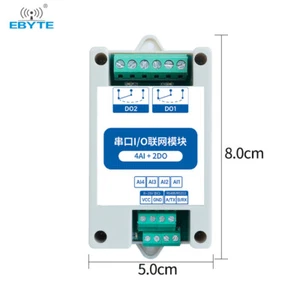 EBYTE 4DI+2DO 8 uscite digitali ModBus RTU seriale RS485 installazione ferroviaria 8~28DC - Foto 1 di 9