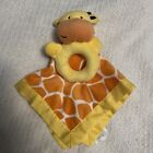 Carter's Snuggle Me Giraffe Baby Lovey Security Blanket Blankie Ring Rattle 2010