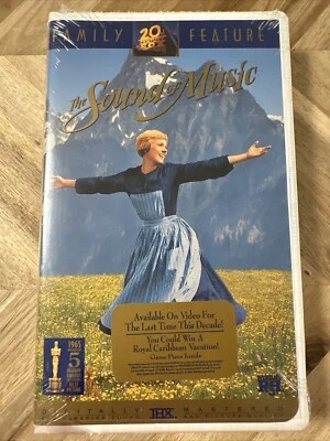 The Sound of Music VHS 1996 THX Digital CLAMSHELL New SEALED Screener Very RARE - Image 1 of 4