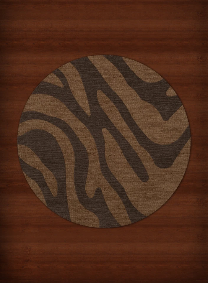 Yellow Swirls Lines Stripes Transitional Area Rug Animal Print DV2 - Image 1 of 2