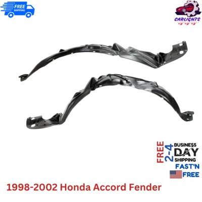Fits Honda Accord Fender Liner For 1998-2002 Front Left and Right Set 2pc - Image 1 of 4