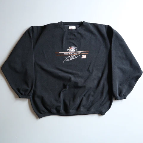 Vintage NASCAR 2000 Tony Stewart Home Depot Embroidered Crewneck Sweatshirt XL Cover