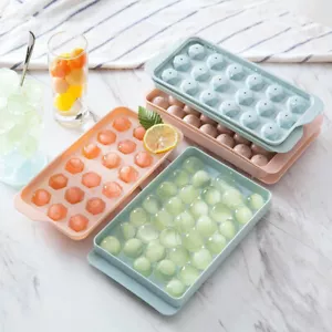 1/2/3 Stück Diy Runde Eiswürfelform Pp-Tablett Silikon-Kugelform Bar K - Bild 1 von 20