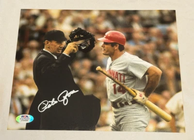 PETE ROSE Signed Autographed 8X10 Color Photograph Auto Photo w/ PSA COA RARE! - Image 1 of 4
