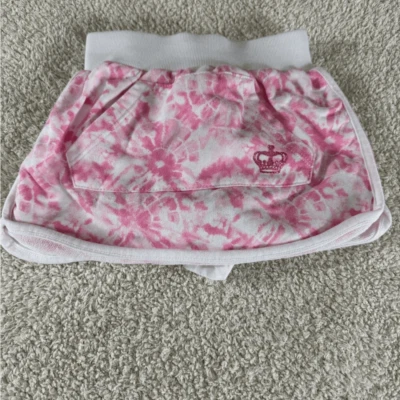 Juicy Couture Niña Talla 4 Skort Tie Dye Rosa Blanco Falda Pull On Foto 1 de 4
