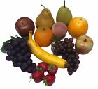 Lot Of 14 Artificial Faux Fake Fruit Apples Grapes Pears &amp; More Home Decor Prop