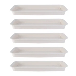5 Pcs Rectangular Water Tray for Flowers Rectangle Plant Trays Pots - Picture 1 of 12