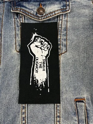 Anti-Establishment Patch, Smash the Oligarchy Punk Patch - Image 1 of 4