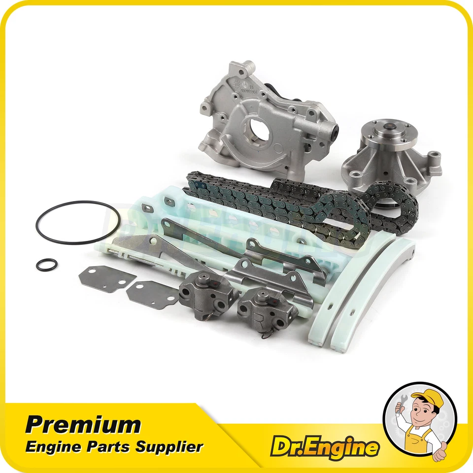 Kit de corrente de distribuição sem engrenagens bomba de água óleo ajuste 2001-2004 Lincoln Town carro 4,6L - Imagem 1 de 4