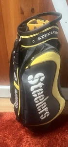 Pittsburgh Steelers NFL Licensed 15-way Cart Single Strap Carry Golf Club Bag - Picture 1 of 12