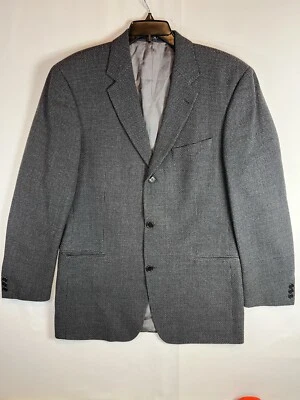 Hugo Boss Einstein Sport Coat Jacket Blazer Black Gray Tic Modern Fit Size 42L - Image 1 of 4