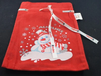 RAR!!!  AUGURI SCHNEEMANN - KINDER SÄCKCHEN - BEUTEL - WEIHNACHTEN - NEUWERTIG - Bild 1 von 2