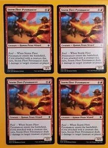 #630 | 4× STORM FLEET PYROMANCER # IXALAN 163/279 (PACK 4) MTG # MINT - Picture 1 of 1