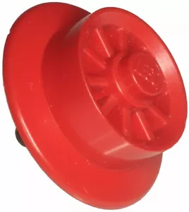 Fehlender Lego Stein x556 rotes Rad mit Speichenmitte und abgeschrägter Nabe - Bild 1 von 1