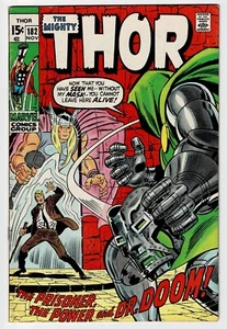 The Mighty Thor #182 FN/VF DR DOOM Bronze Age 1970 Marvel HD Scan U-12 - Picture 1 of 2