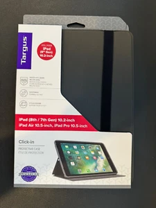 Targus Click-In Case for iPad 9th, 8th, 7th gen. 10.2-inch, iPad Air 10.5-inch - Picture 1 of 7