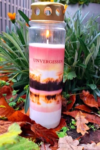 große Grabkerze Grablicht 90 Std. Brenndauer Gedenklicht Grabdeko - Bild 1 von 1