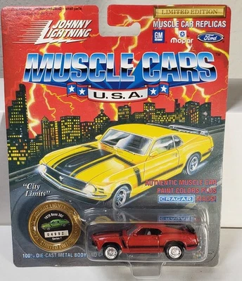 Johnny Lightning Muscle Cars EE. UU. R7 Tor-Red 1970 Boss 302 Mustang Foto 1 de 2