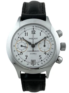Men's Wristwatch Poljot Hand Wound Chronograph Kal. 3133 with Date, Works - Picture 1 of 5