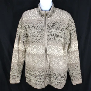 Coldwater Creek Cardigan Sweater Women's M Wool Alpaca Cashmere Cozy Cottagecore - Picture 1 of 6