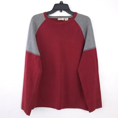 Suéter Tejido Cuello Redondo Vintage Y2K Mercurio Rojo Gris Sudadera Para Hombres Mediana  Foto 1 de 4