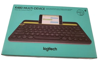 Logitech K480 Teclado Inalámbrico Multidispositivo, Bluetooth, Negro, 920-006342 Foto 1 de 4
