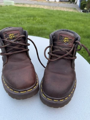 Dr. Martens Women’s Brown Leather Ankle Boots England - Image 1 of 4
