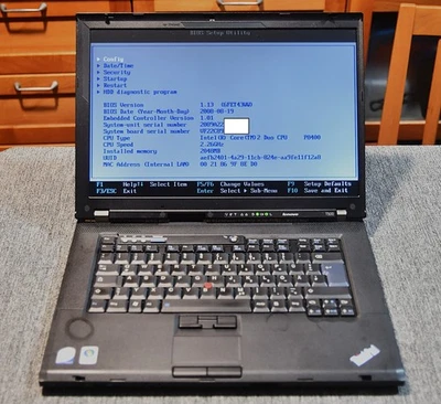 notebook pc portatile Lenovo Thinkpad T500 15,6 WINDOWS 11 XP 2 GB RAM-3 - Immagine 1 di 4