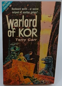 VINTAGE 1963 ACE DOUBLE F-177 WARLORD OF KOR/TERRY CARR/THE STAR WASPS - UNREAD? - Picture 1 of 4