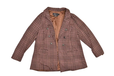 Torrid Studio Plus Size 2 Plaid Double-Breasted Blazer Jacket - Image 1 of 4