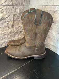 Ariat Square Toe Damen Größe 7B Delilah Westernstiefel – 10018676 türkisfarbener Besatz - Bild 1 von 16
