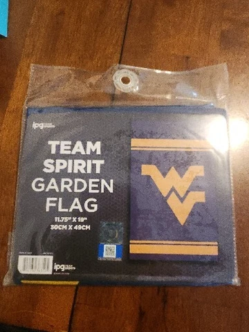 WEST VIRGINIA MOUNTAINEERS Garden Flag 11.75” x 19” ipg Team Sports Team Spirit Cover