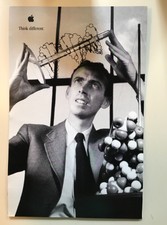 Brand New 1998 Original Apple Think Different Poster James Watson Size 11 x 17
