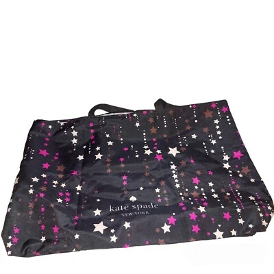 Kate Spade  Floating Stars  Canvas Tote Reusable Shopping Beach Bag Tote X-Large - Image 1 of 2